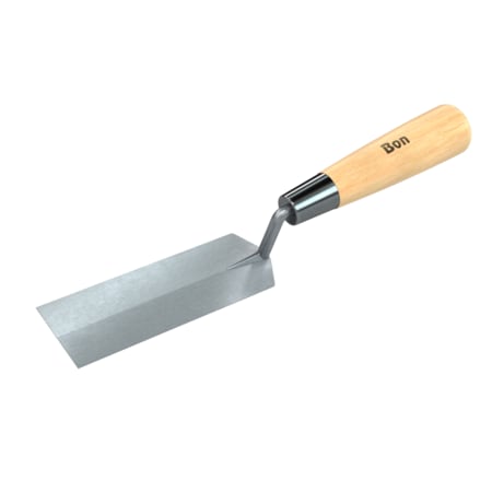 Bon Tool Margin Trowel, Carbon Steel 5" X 1 1/2" Wood Handle 11-630